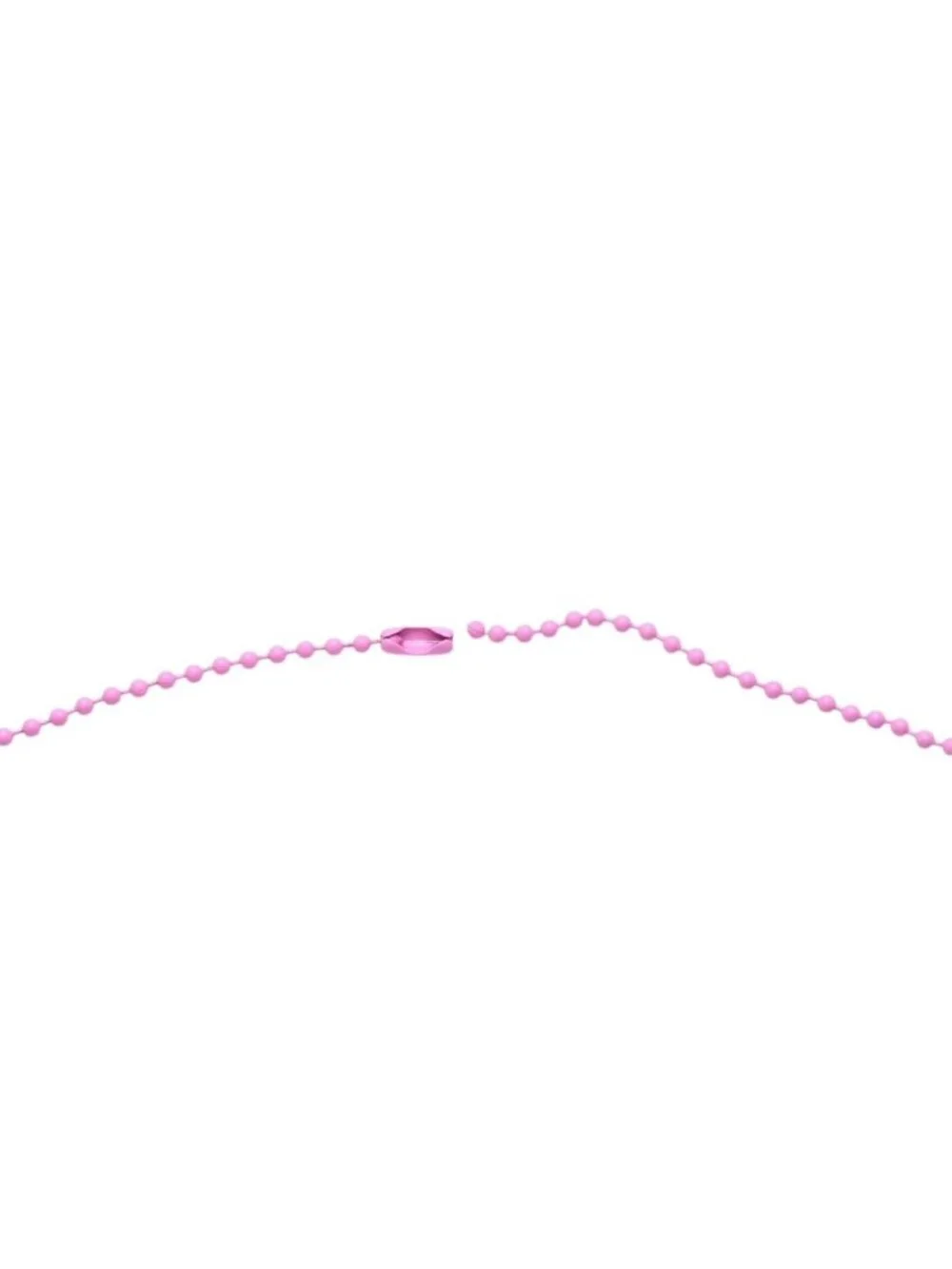 Chrome Hearts Padlock Flerknee Silicone Rubber Necklace Pink Ball Chain